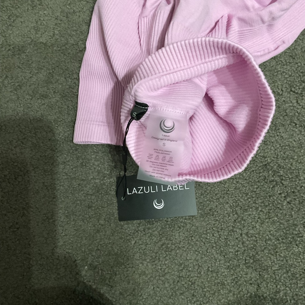 Lazuli Label Pink Ribbed Pants - Picture 2 of 2
